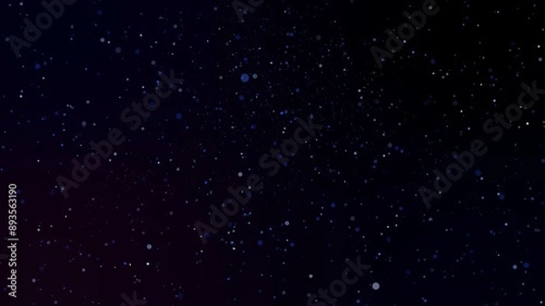 Obraz beautiful blue glittering shiny particle background, artistic space bokeh speed matrix magic effect background.