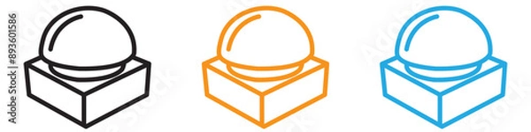 Obraz Buzzer icon vector logo set collection for web app ui