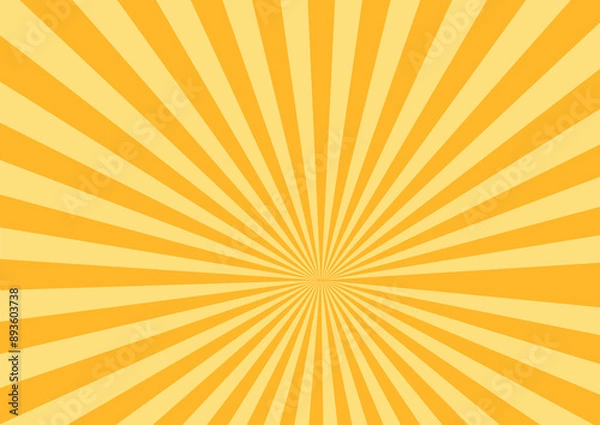 Obraz yellow sunburst background