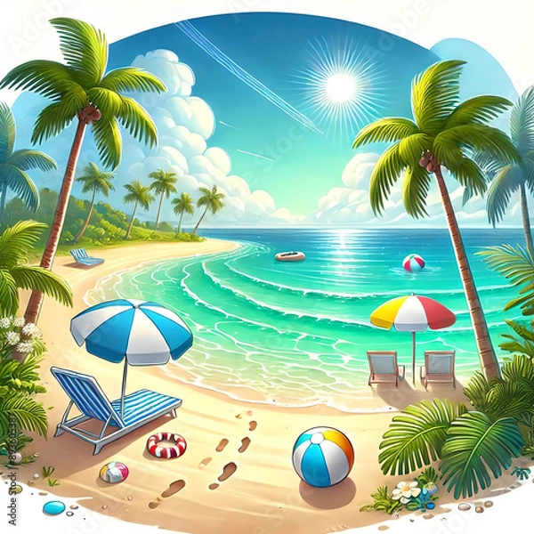 Obraz Tropical Beach Paradise