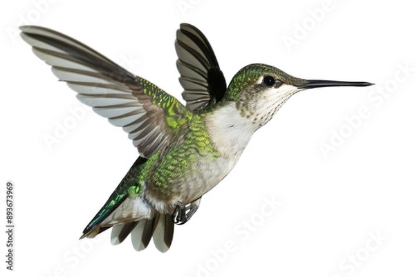 Obraz Graceful Hovering Hummingbird Flying, Close up