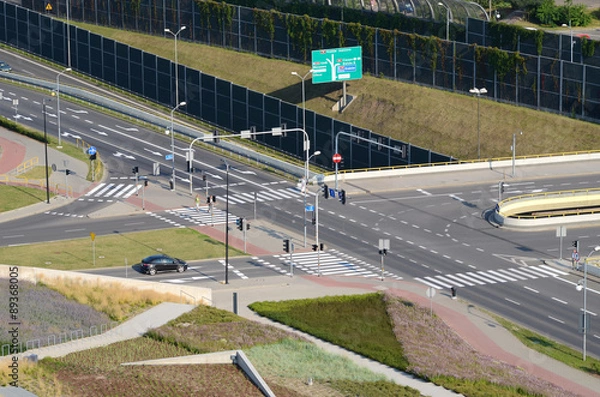 Obraz Crossroad in Katowice (Poland)