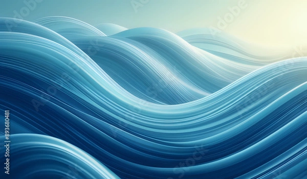 Obraz Abstract wavy background with soft flowing relaxing tranquil waves