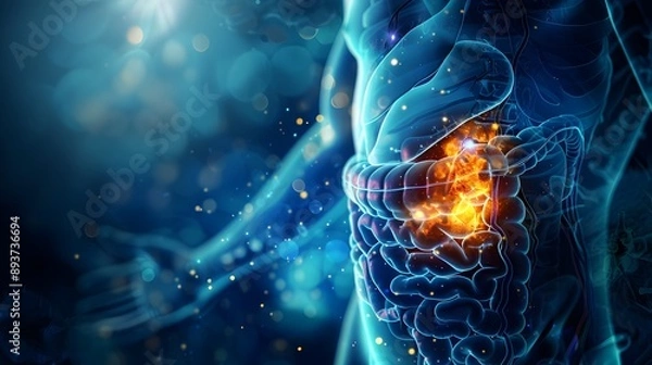 Obraz Dynamic of Pancreas and Insulin Regulation in Diabetes with Copy Space