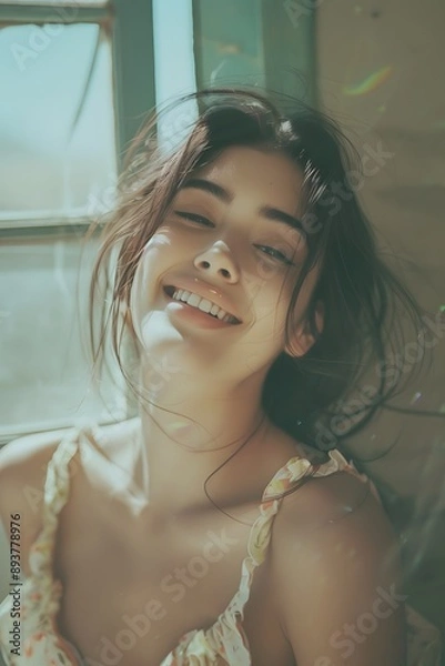 Obraz vintage portrait of young woman