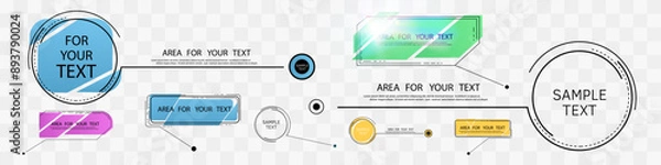 Fototapeta Infographic elements. business, template, design, presentation.
