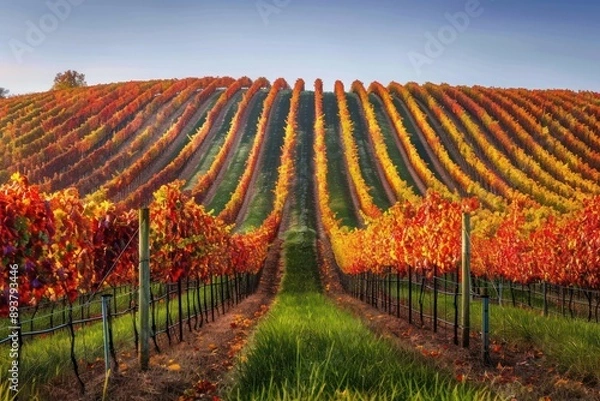 Obraz vineyard in autumn