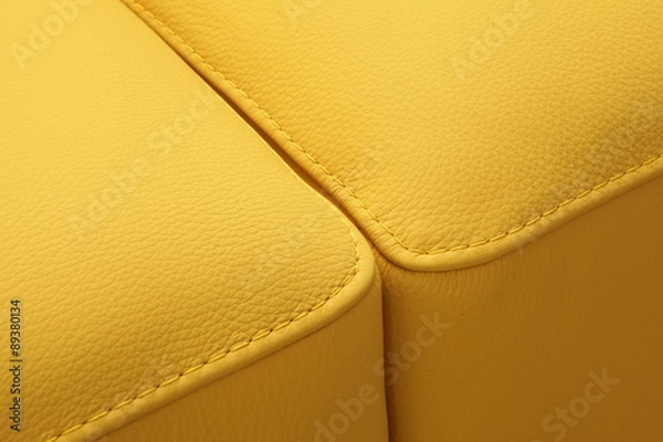 Obraz Detal ze skóry - meble tapicerowane