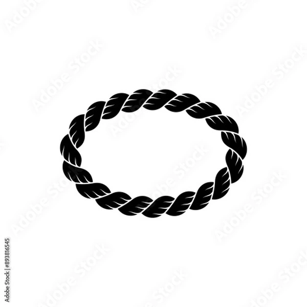 Obraz Cord, thread, cable, twine icon vector illustration. Design elements on maritime, sailor, yacht, nautical,adventure, climbing.