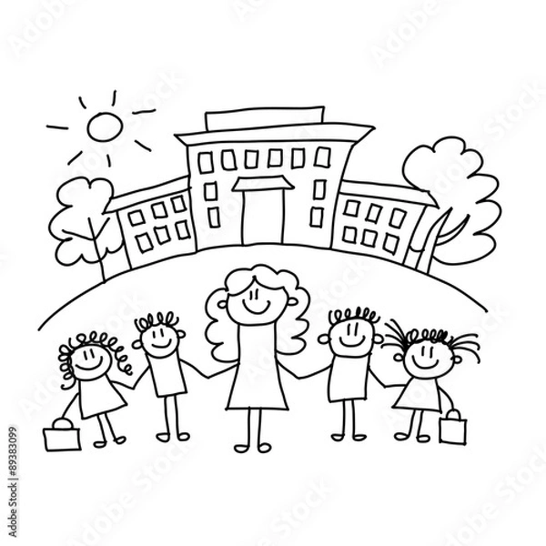 Fototapeta Seamless colorful vector pattern.