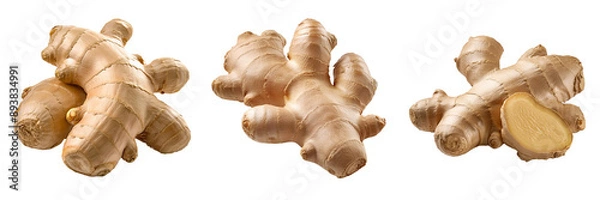 Obraz ginger root isolated on transparent background