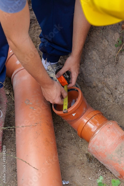Fototapeta Sewerage.