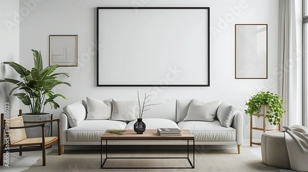 Fototapeta Minimalist Living Room Interior Design