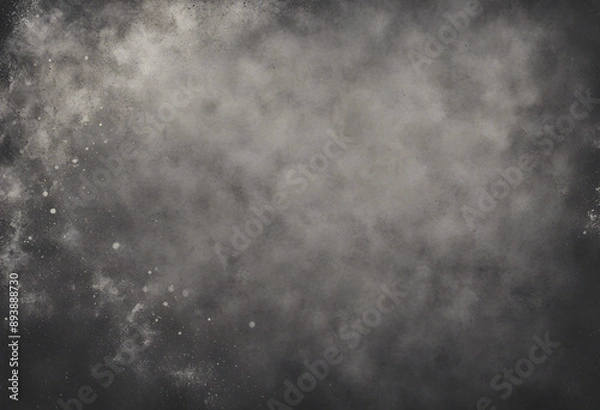 Fototapeta Dust and scratches design Aged photo editor layer Black grunge abstract background Copy space