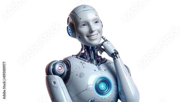 Fototapeta AI and AGI Robots ||The Future of AGI || AI Generated 