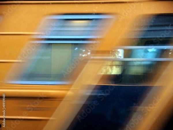 Fototapeta blurred train 