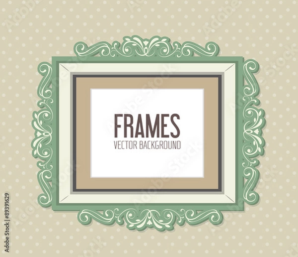 Obraz Frame card design.