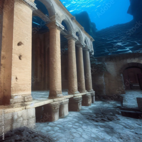 Obraz temple uinderwater