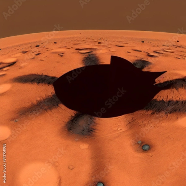 Obraz black hole on planet