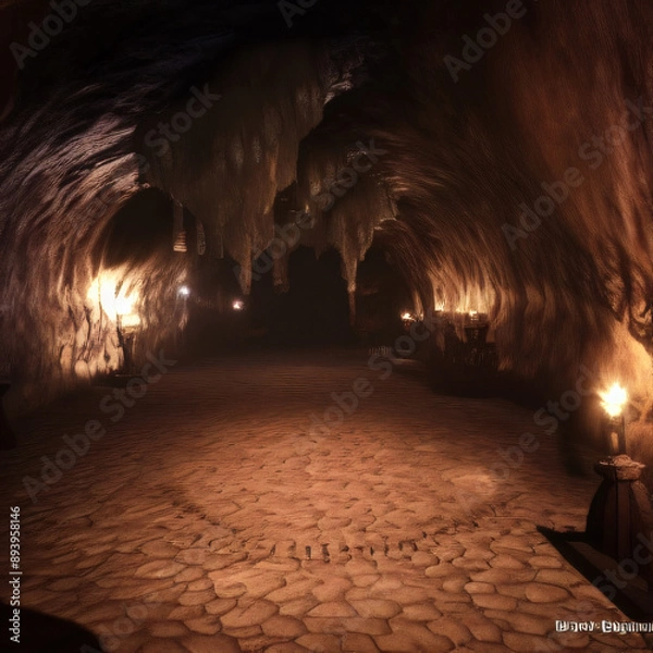 Obraz tunnel in the cave