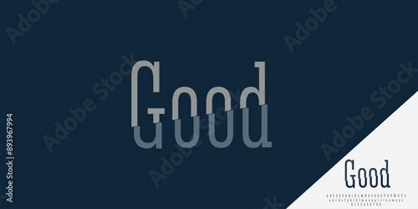 Fototapeta Elegant Vector Alphabet Letters Font - Classic Modern Serif Lettering for Minimal Fashion
