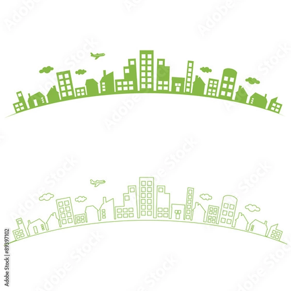 Fototapeta アーチ状の街並み