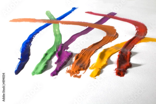 Fototapeta gouache trails 3