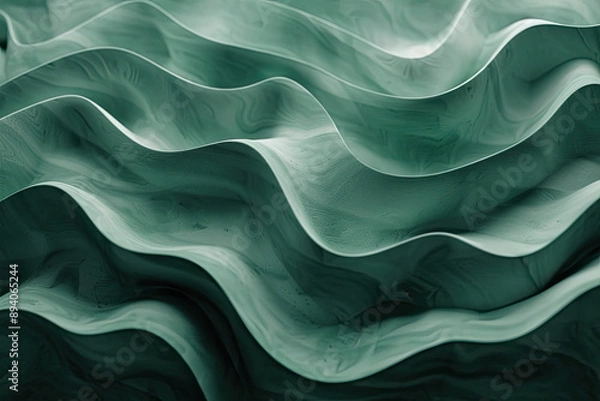 Fototapeta Flowing wave line pattern, graphic resource background illustration, flow geometric lines, color waves, generated ai