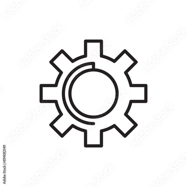 Obraz Gearing Up logo icon