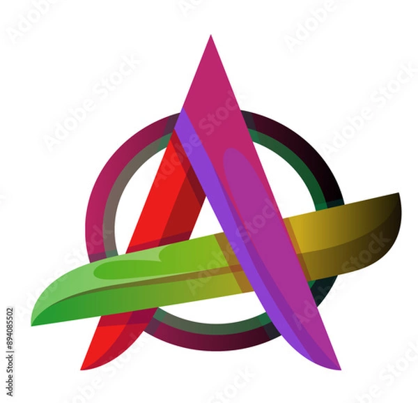 Obraz Gradient LOGO Design.