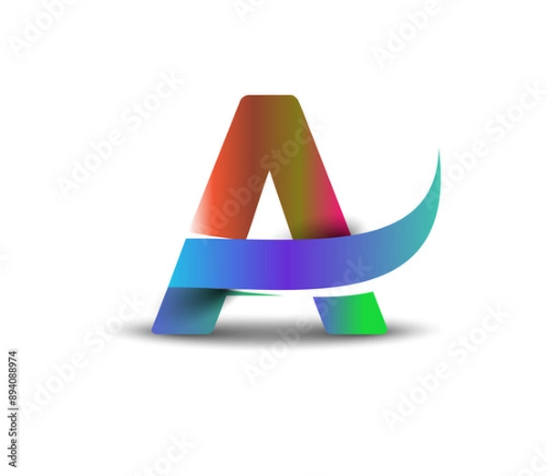 Obraz A Gradient Used Logo Design.