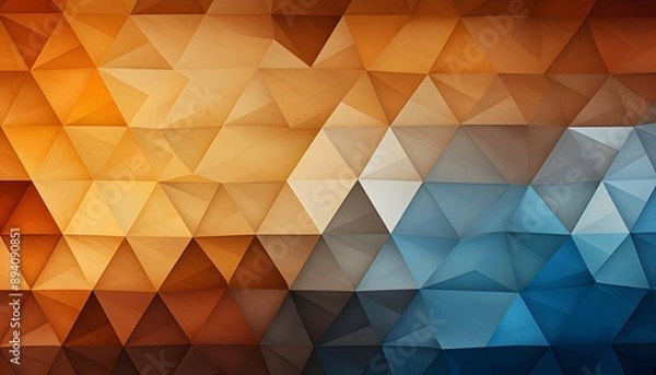 Fototapeta geometric pattern, geometric background, abstract background, triangle brown pattern