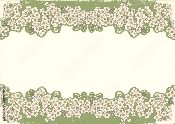 Obraz flowers grunge postcard.Vintage