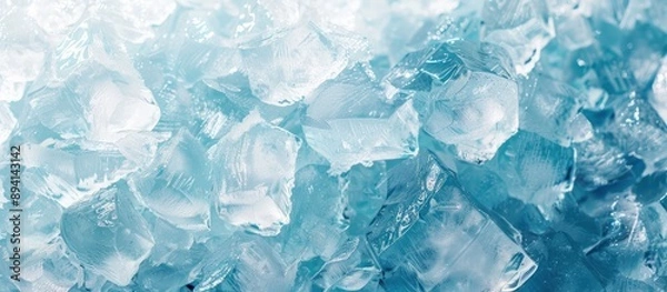 Obraz Close-up of Crystal Clear Ice Cubes