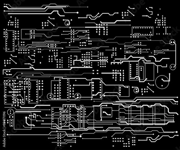 Fototapeta futuristic user interface HUD