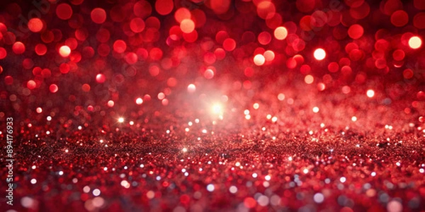 Obraz Red Sparkle Glitter Abstract Background