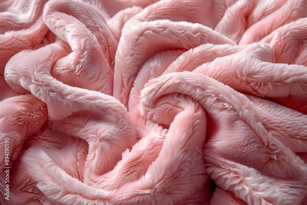 Fototapeta Soft Pink Plush Fabric Texture