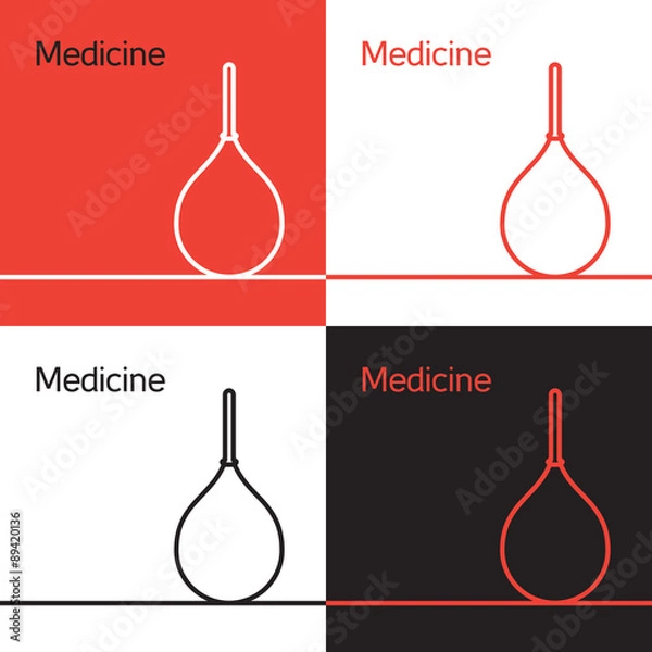 Fototapeta Medicine icon, logo, concept
