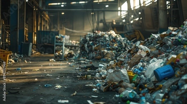 Fototapeta Center for the recycling of household waste