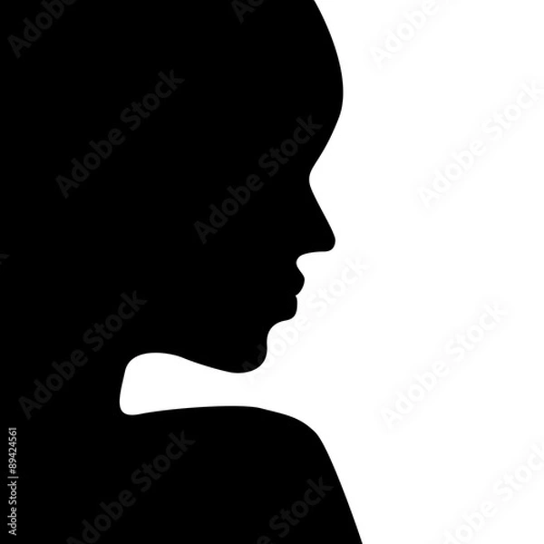 Obraz face silhouette