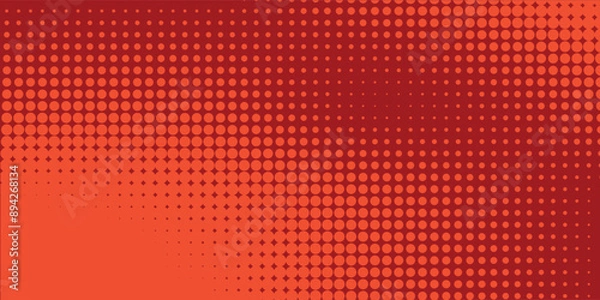 Fototapeta Dots halftone red purple color pattern gradient texture with technology digital background