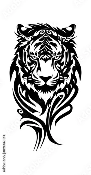 Obraz Tiger tribal tattoo