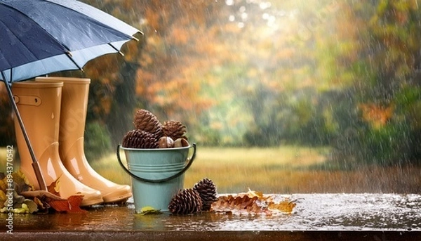 Obraz 秋の気配の背景