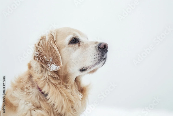 Obraz photo of a dog isolated on white background
