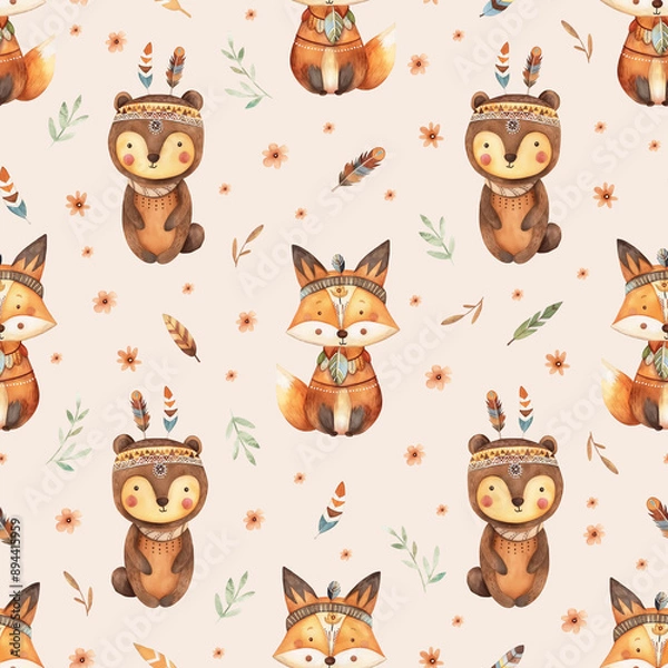 Fototapeta seamless pattern 