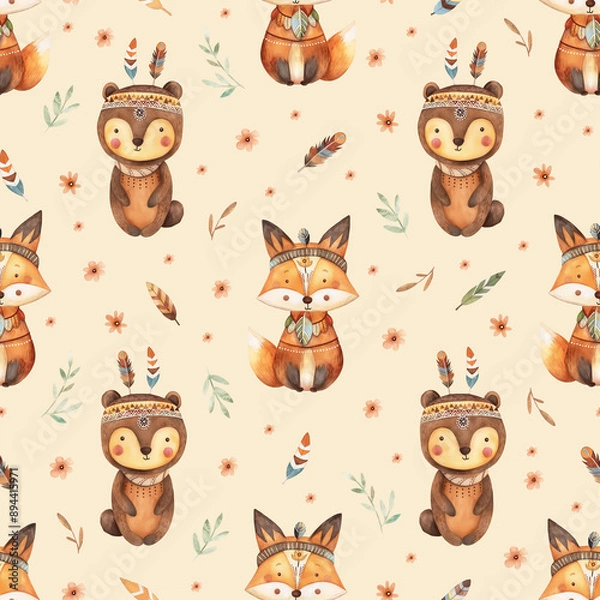 Fototapeta seamless pattern 