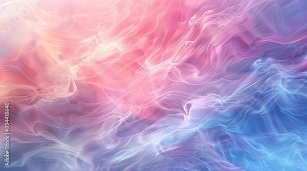 Obraz A fluid abstract background with swirling, smoke-like patterns in soothing colors