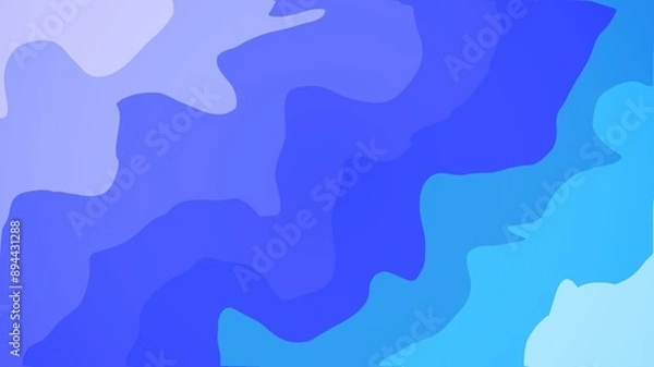 Obraz Blue background with waves