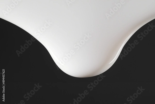 Obraz 흐르는 액체 하얀 우유