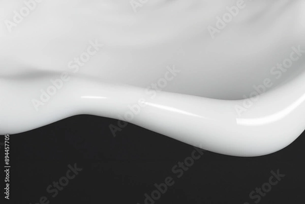 Obraz 흐르는 액체 하얀 우유